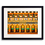 Buddhist Prayer Wheels Print by Mark Paulda