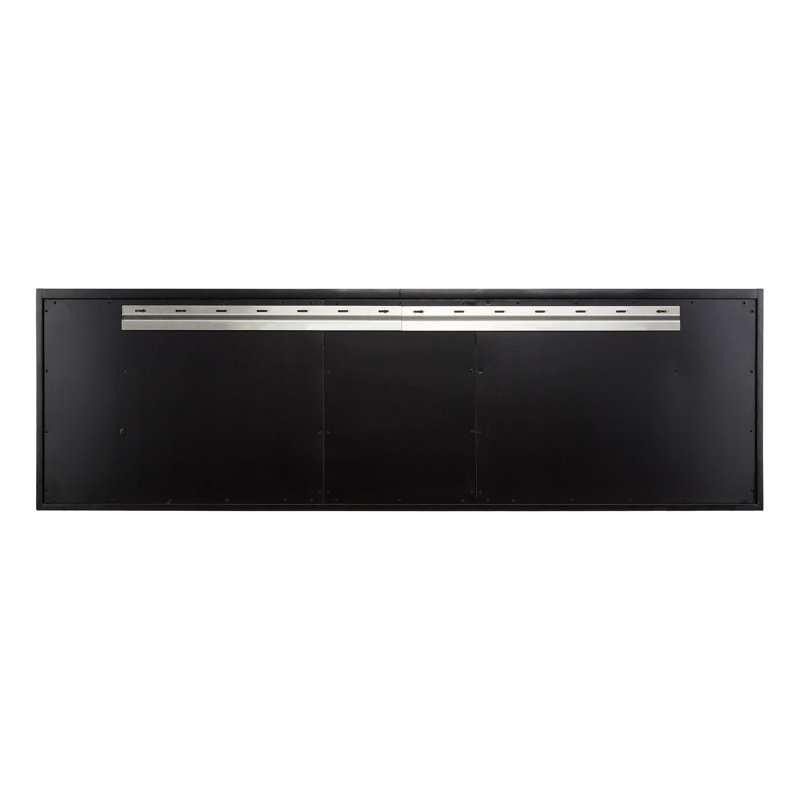 72" Dita Double Bathroom Vanity Set with Rectangular Undermount Sinks, Carrara Marble, Single-Hole, Black