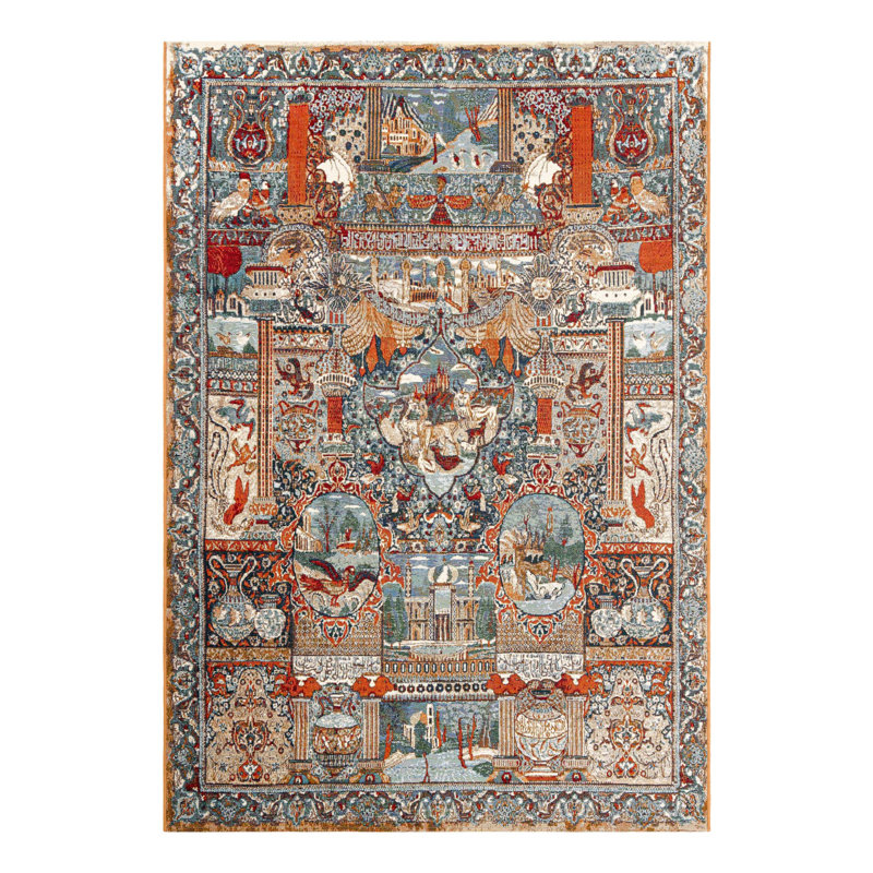 Tapis d'extérieur traditionnel, Rectangle 6 pi 1 po x 9 pi