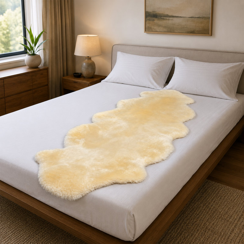 Sheepskin Long Chair Pad, 31" W x 72" D