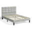 Velvet Upholstered Platform Bed with Headboard-114297177