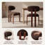 40.5 cm H Upholstered Fabric Dining Chair-1205150788