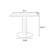 Walnut+Black Rectangular Solid Wood Dining table-118773787