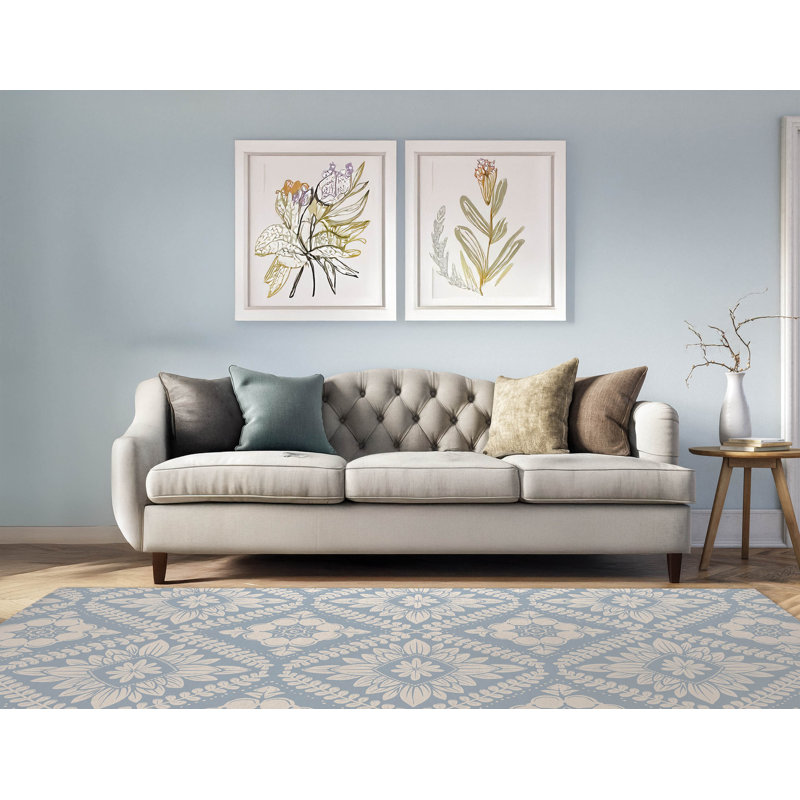 Jonsson Indoor Non-Slip Area Rug, Rectangle 3' x 5'