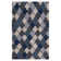 Crispi Geometric Handwoven Wool Gray/Navy Area Rug