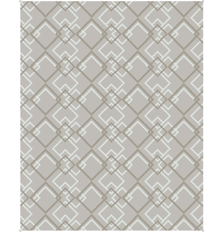 Geometric Hand-Knotted Wool Beige/Gray Area Rug