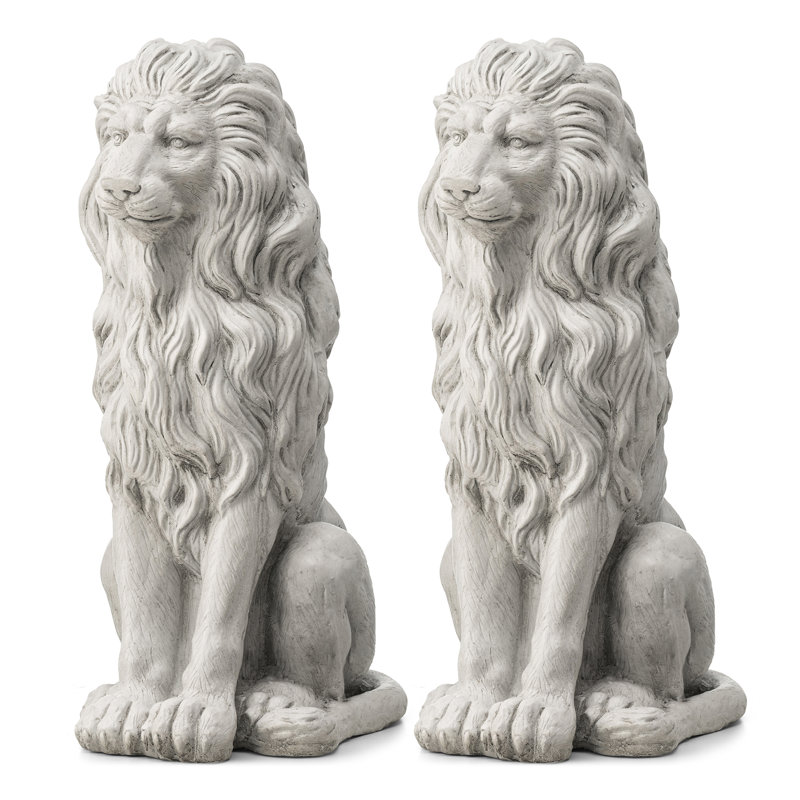 Statue de jardin surdimensionnée 27,75 po, Blanc