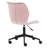 Alberson Armless Velvet Upholstered Ergonomic Task Chair Adjustable Height Swivel Casters-228236444-225830102