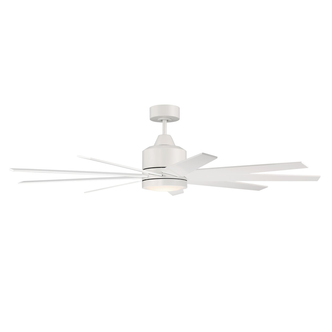 0" Champion 9 - Blade LED Smart Windmill Ceiling Fan with Remote Control and Light Kit Included Craftmade 