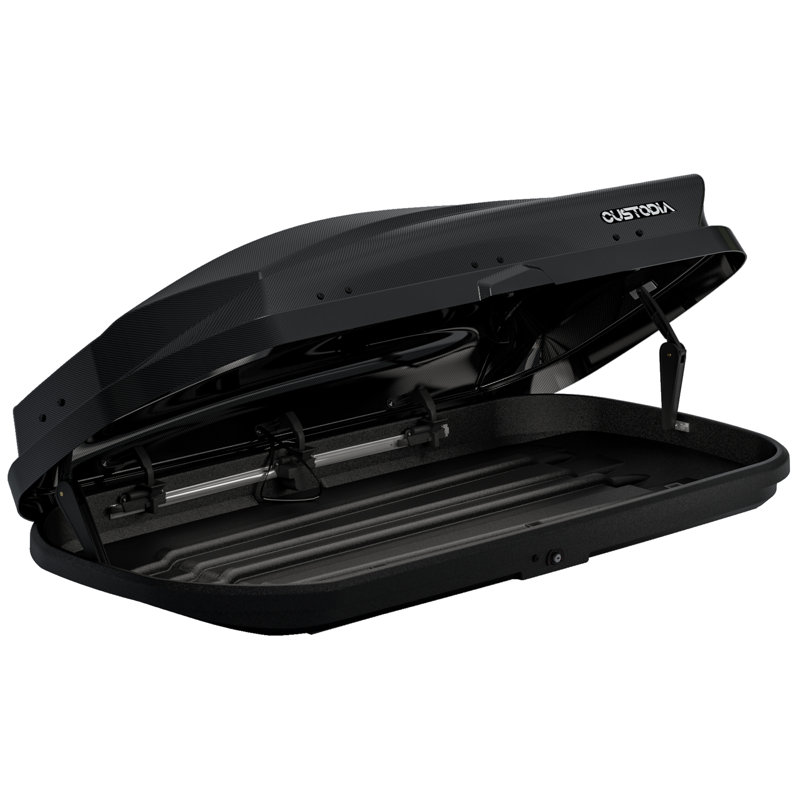Hard Shell Roof Cargo Carrier With Security Keys, Roof Box, CARBON BLACK, Carbon Black