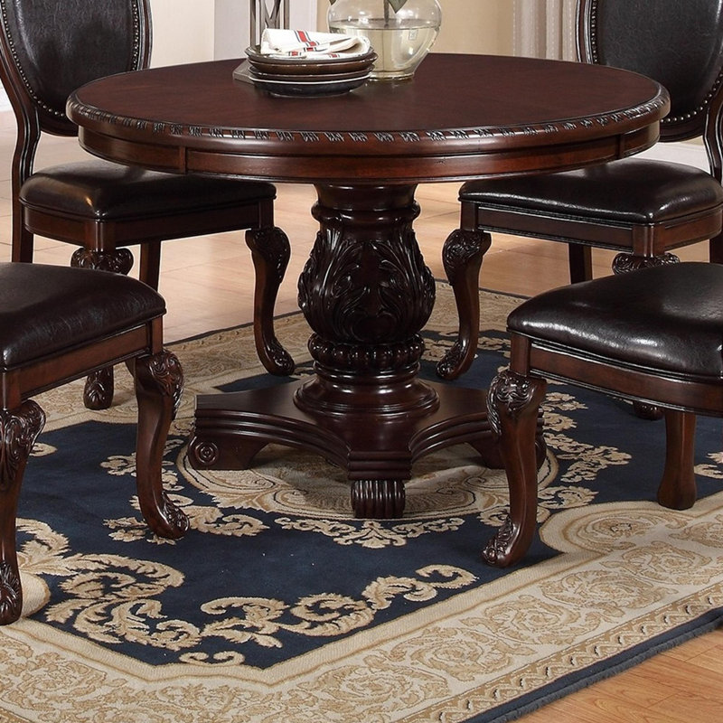 Chaise rembourrée en similicuir 5 pièces