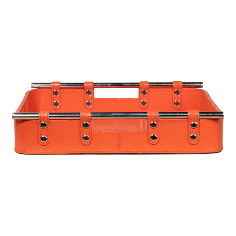 Shagreen Decorative Tray, Orange