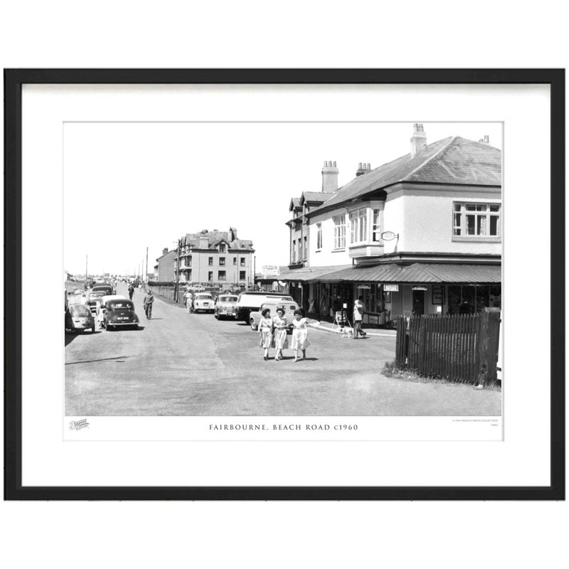 Fairbourne, Beach Road C1960 - Single Picture Frame Print, 60cm H x 80cm W x 2.3cm D