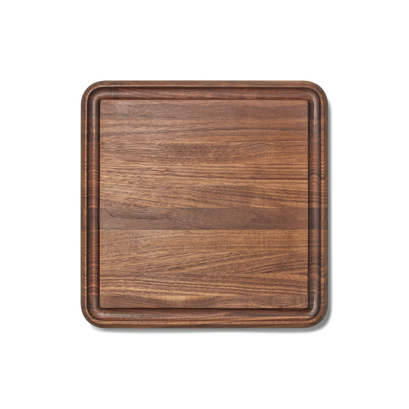 Caraway 12" Prep & Serve Butcher Block, 12 Inch, Walnut