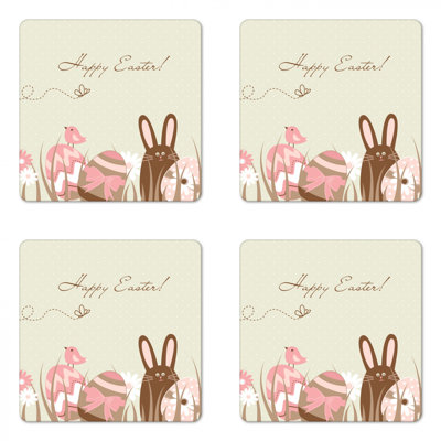 Square 4 Piece Coaster Set