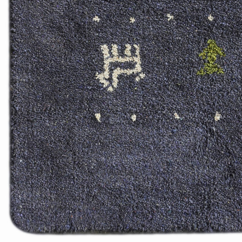 Heywood HAND KNOTTED LOOM SILK ECO-FRIENDLY AREA RUGS  - Charcoal Color, Contemporary Design, Rectangle 5' x 8'