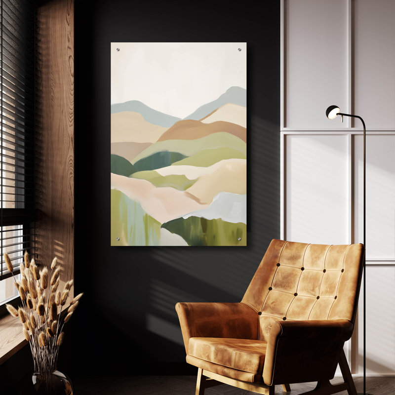 «Abstract Mountain 2» par Petals Prints Design, H 36 po x l 24 po x P 0,2 po