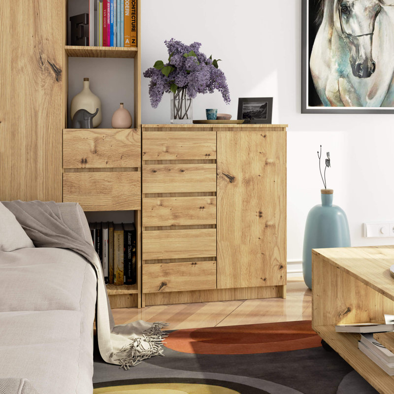 Eron Particle Board Rectangle Storage Unit Accent Chest