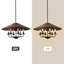 6-Light Hand-Woven Rattan Cone Pendant Chandelier-1425117902-1425117904