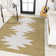 Savoy Moroccan Machine Woven Polypropylene Area Rug in Yellow/Cream