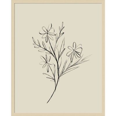 Line Drawn Flowers 1 Print