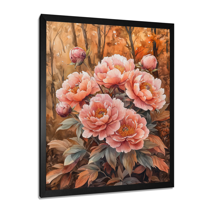 Branson - impressions murales florales, Reproduction encadrée d'une seule photo, Noir, noir, noir, noir, H 20 po x l 12 po