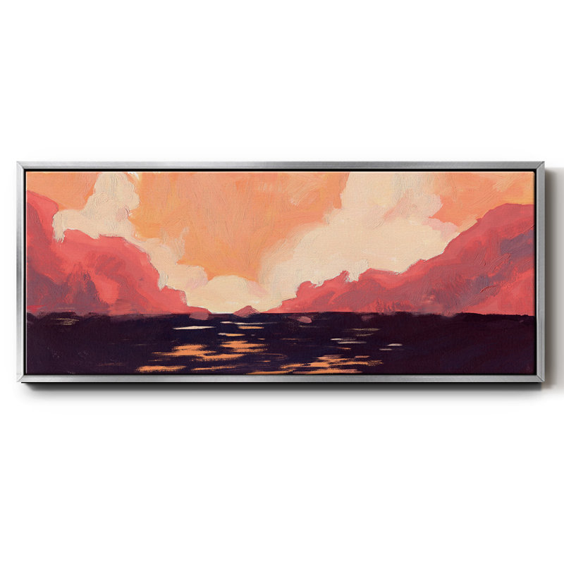 «Pink Rock Coast II», toile encadrée, H 20 po x l 50 po