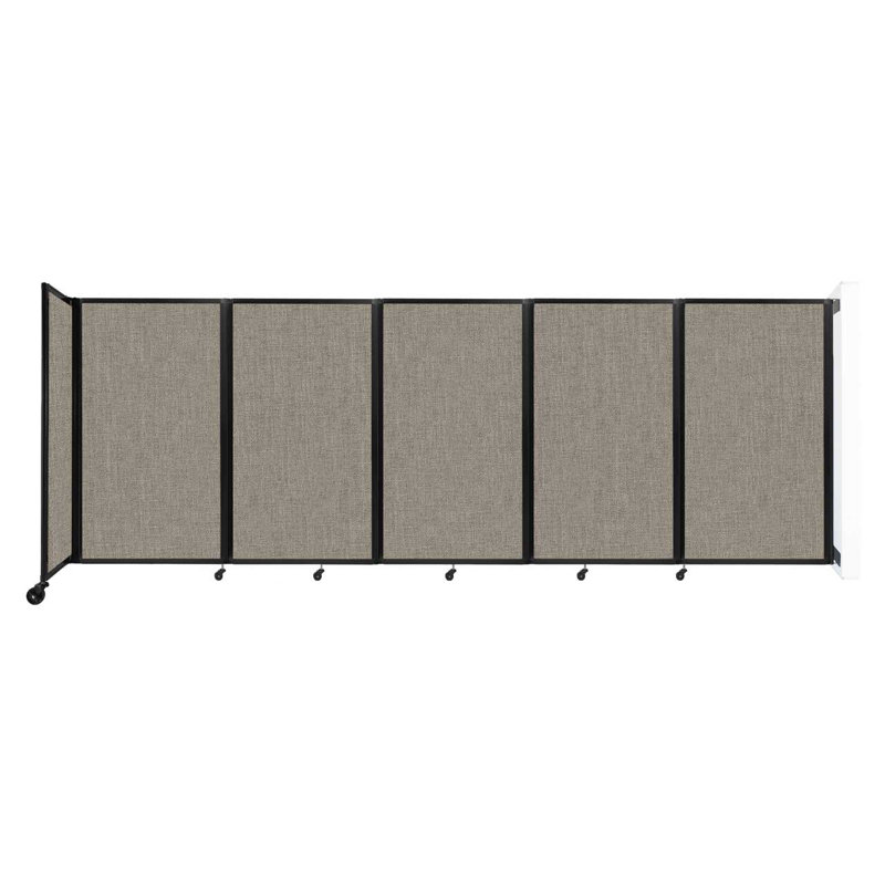11 - Cloison pliante à panneaux, 5, Galet chaud, H 60 po x l 168 po x P 12 po