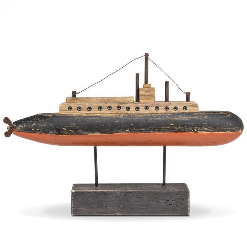 Figurines et sculptures Barview, H 10,50 po x l 15,00 po x P 2,50 po, Noir / rouge
