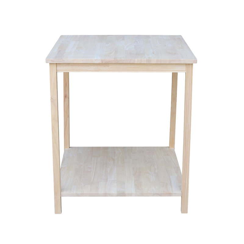 Elegant Solid Hardwood Traditional Printer Stand, 32'' Unfinished