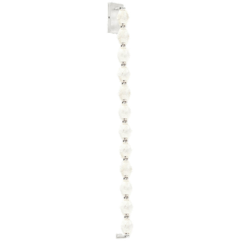 Collier LED Armed Sconce, Polished Nickel, 28"