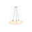 Aubrey 24" 3-Light Mid-Century Glam Frosted Glass Orb LED Chandelier