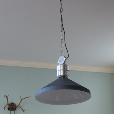Zappa 1 - Light Black Bowl Pendant