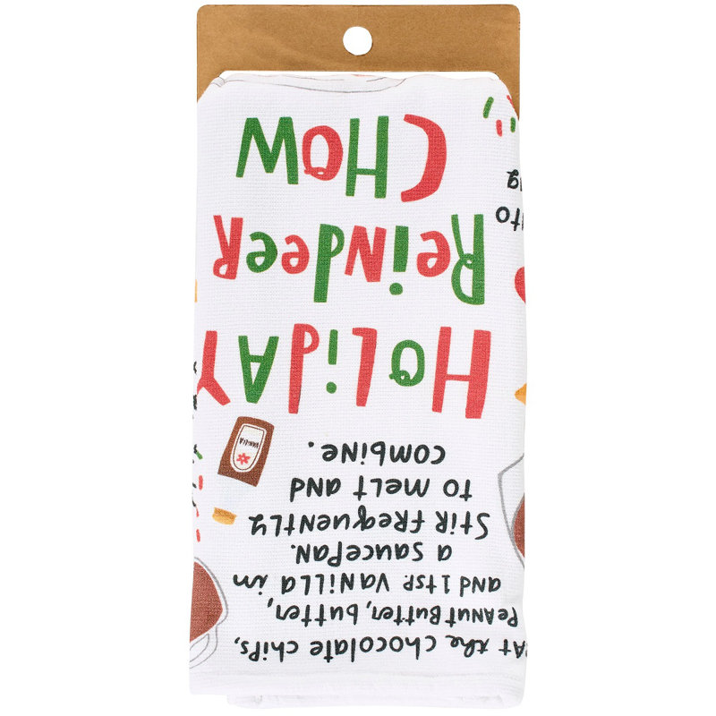  Holiday Reindeer Chow Kitchen Towel