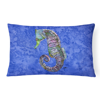 Seahorse Outdoor Throw Pillow