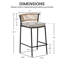 Tabouret de bar 28,74 po Ontario-702227477