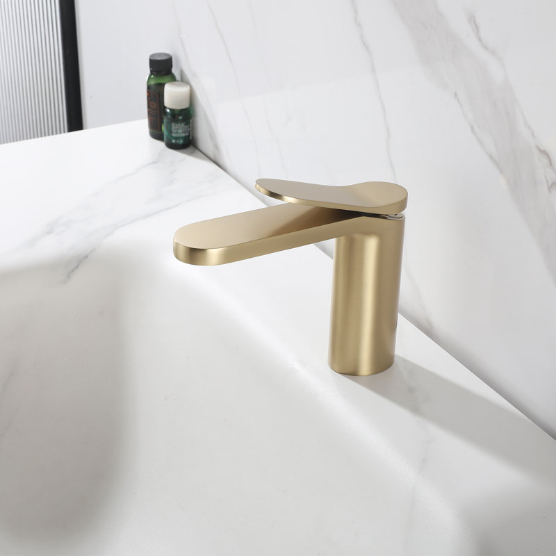 Single Handle Single Hole Bathroom Vessel Sink Faucet, Brushed Nickel