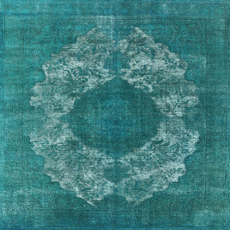 Tapis marocain tissé à la machine, Carré de 6 pi