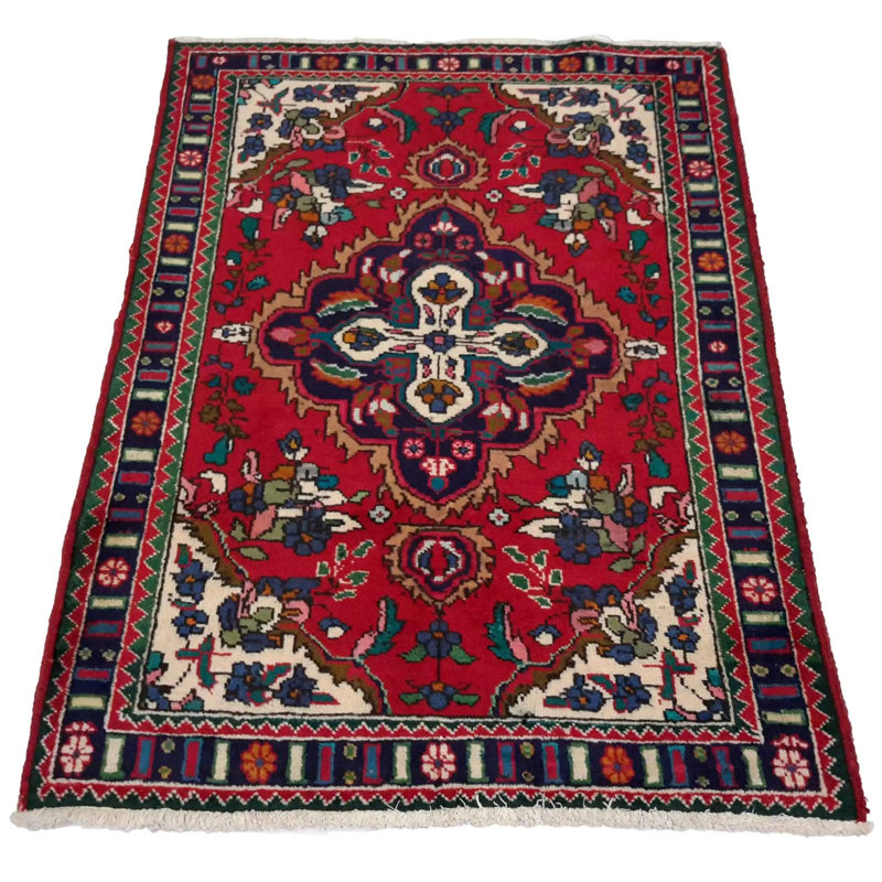 Niroy Oriental Area Rug in Red