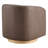 Bennett Genuine Leather Swivel Barrel Chair