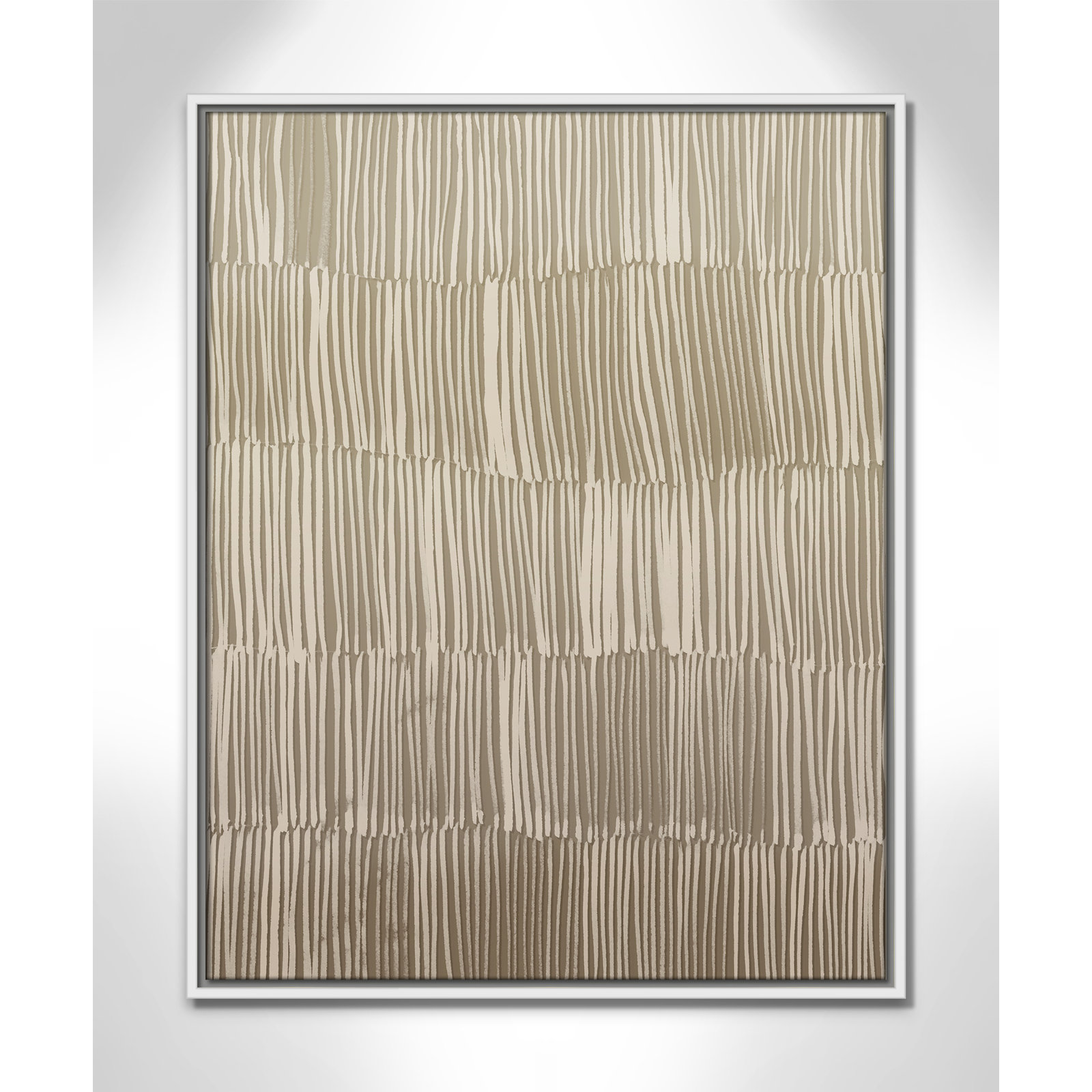 Linear Calm I Print by , 29.5" H x 23.5" W, White Floater