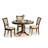 Clarissa Walnut Round Dining Table