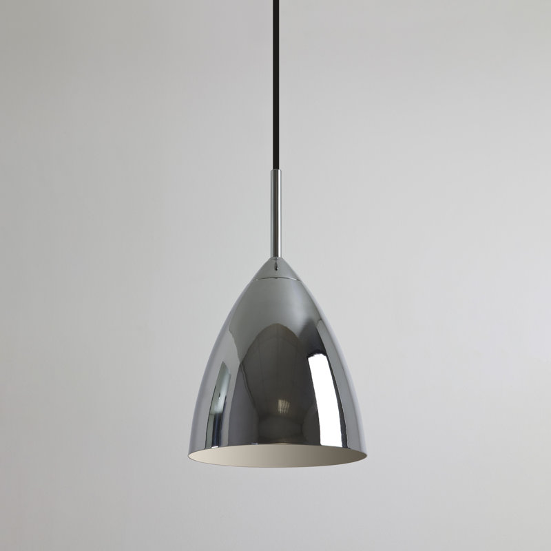 Joel 1 - Light Pendant, Cream, 11.81" H x 6.77" W x 6.77" D