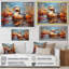 «Blue and Brown Duck In Pond I», art mural animal canard-974132766-974132755