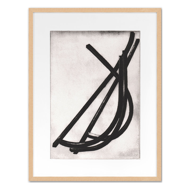 Rods Print by Perrin, Elvia, 30" H x 23" W, Maple Single Picture Framed