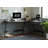Kalle L-Shaped Metal Base Writing Desk-1710490232