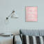 «Stay Home Stay Cosy Geometric Pink» par Anna Quach - impression d'art graphique-1842726101-1842726105