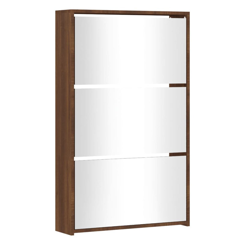 4 Pair Flip Down Shoe Storage, Brown