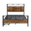 Metal Bed With 2 Drawers Industrial Style-1255323340