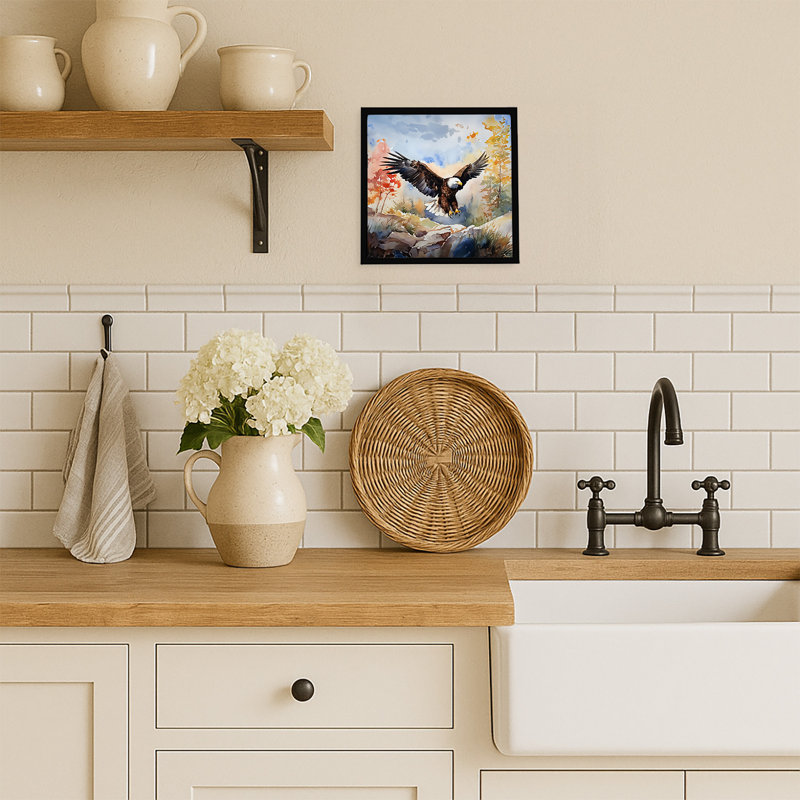 Eagle Framed Metal Print